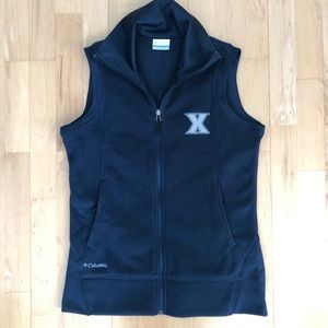 Columbia Xavier “X” Fleece Vest, Navy Blue, M